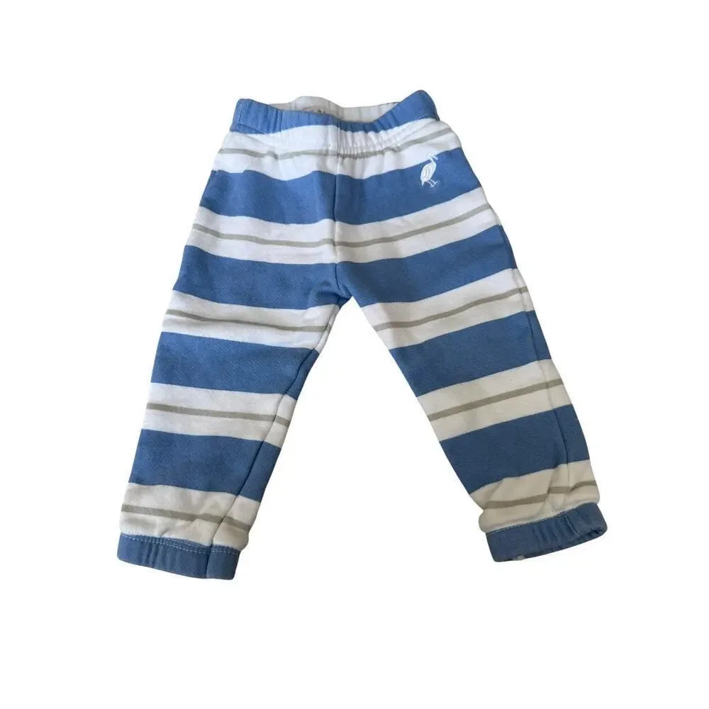 Beaufort Bonnet Baby Barbados Blue Stripe Fleece Sutton's Sweet Dream Set Size6M